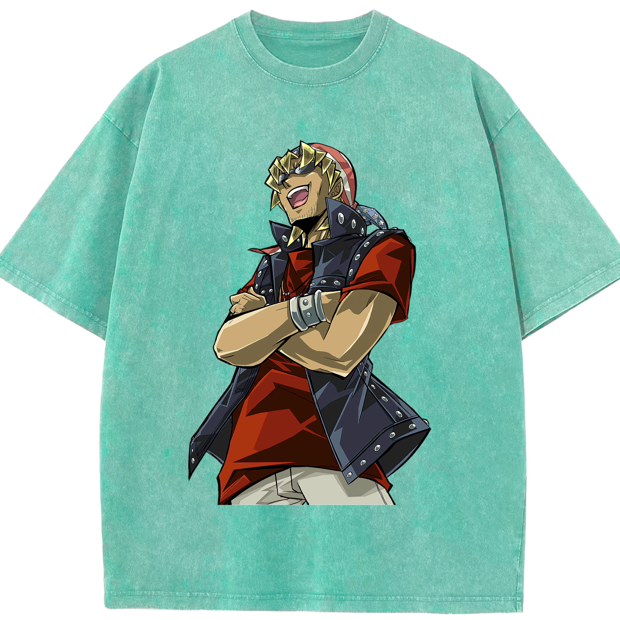 （画像用） 遊☆戯☆王 Yu-Gi-Oh! 綿100% ヴィンテージ風 半袖Tシャツ（フロントプリント）